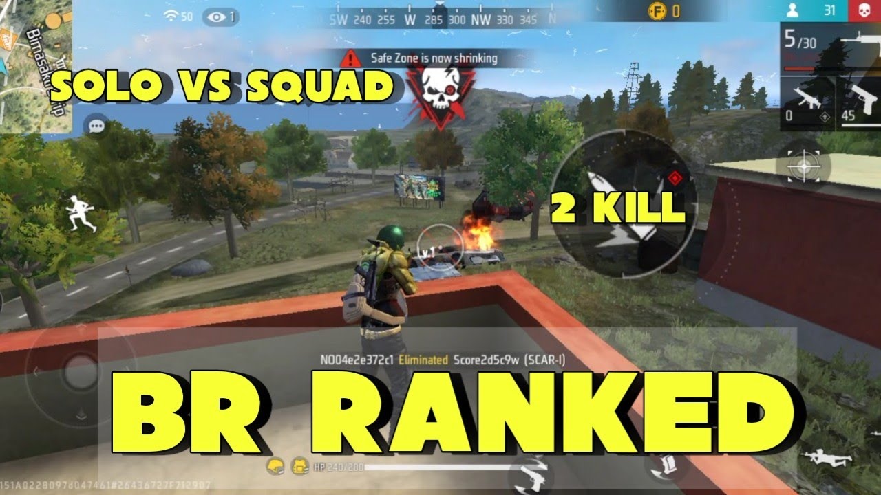 FREE FIRE BR RANKED |Solo vs squad game play|New game Video - YouTube