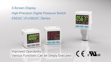 High-Precision Digital Pressure Sensors, ISE/ZSE20 Series