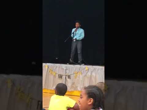 Little boy from Christiana elementary school 3/4 grad talent show can sing lets get him out there