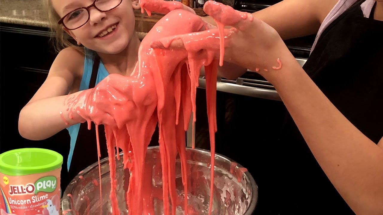 How To Make SLIME // JELL-O Play Edible Unicorn Slime