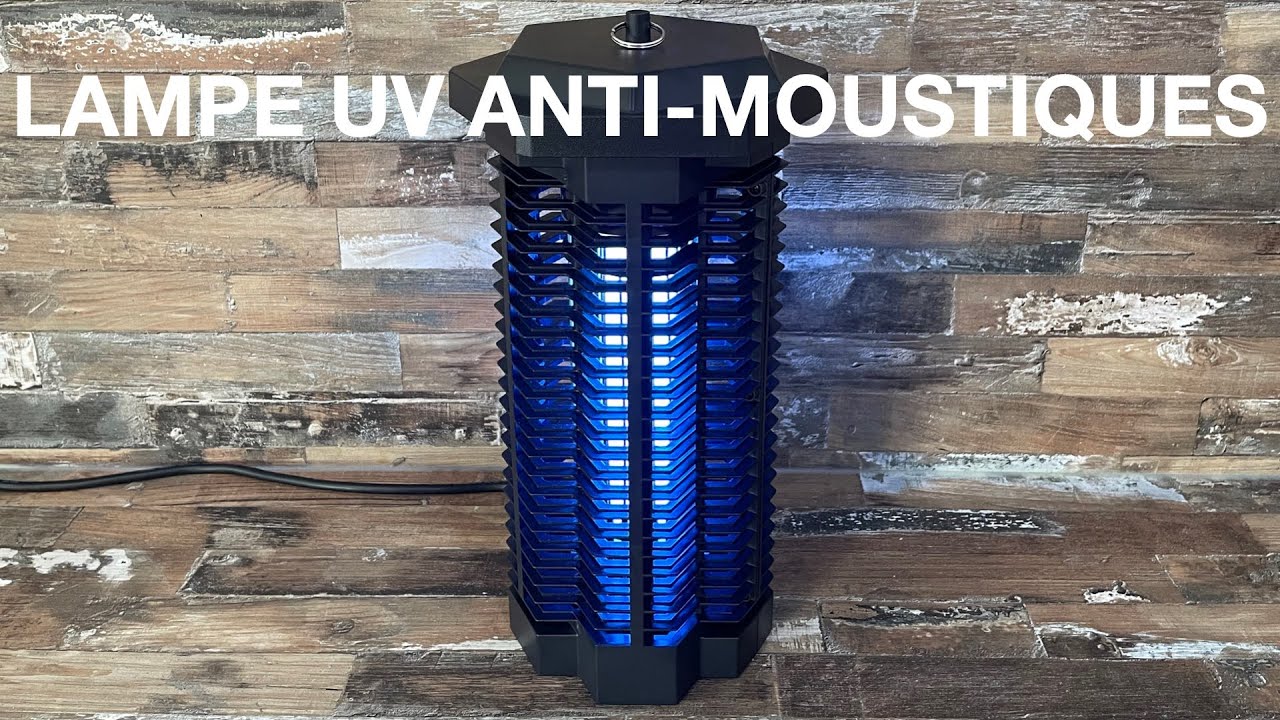 Outsunny Lampe UV Anti-Insectes Anti Moustique Tue Mouche