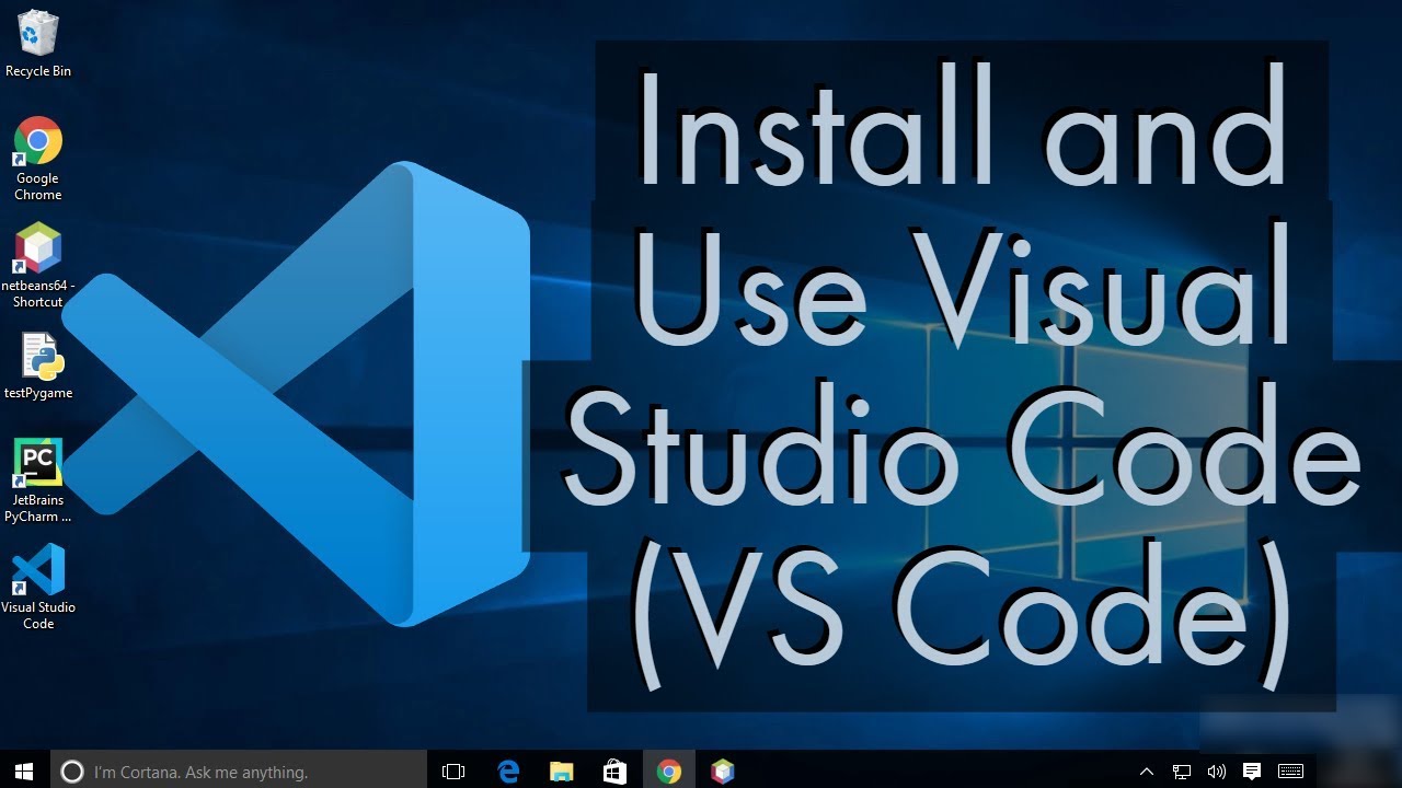 โหลด โปรแกรม visual basic  Update  Install and Use Visual Studio Code on Windows 10  (VS Code)