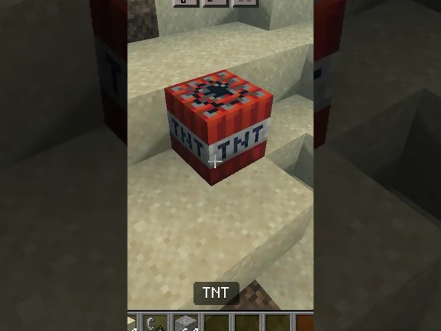 How to make a TNT Water In Minecraft!! #minecraft #fypシ #shorts class=