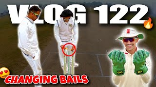 Does CHANGING BAILS work?😍| CRICKET CARDIO new MS Dhoni Gloves🔥| ODI Cricket Match Vlog