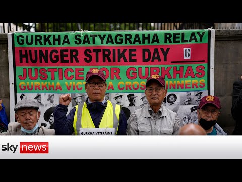 Gurkha veterans go on hunger strike for full British army pension