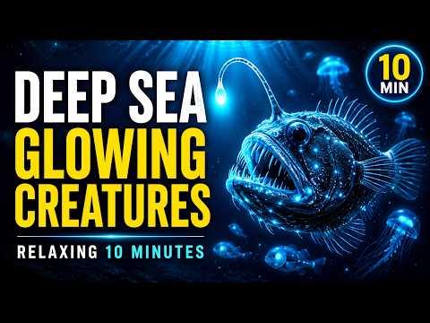 The Deep Sea: Creatures That Glow in Darkness | Relaxing 4K Ocean Documentary