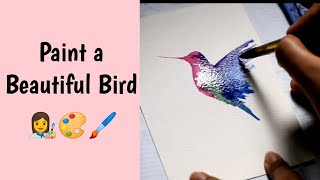 Easy Water Colour Bird for beginners | Bird | Art | Painting