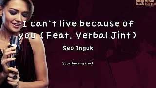 I can`t live because of you (Feat. Verbal Jint)-Seo Inguk-(Instrumental & Lyrics)