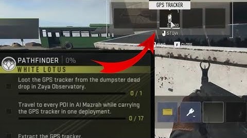 loot the gps tracker from dumpster in zaya observatory dmz