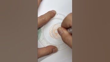 Simple Spirograph design Satisfying ASMR Video #shorts #ytshorts