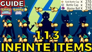 How to Clone Infinite Items FAST 1.1.3 Menu Glitch Pokemon Brilliant Diamond Shining Pearl