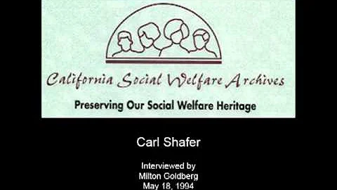 Shafer, Carl - Audio Oral History Interview - CSWA