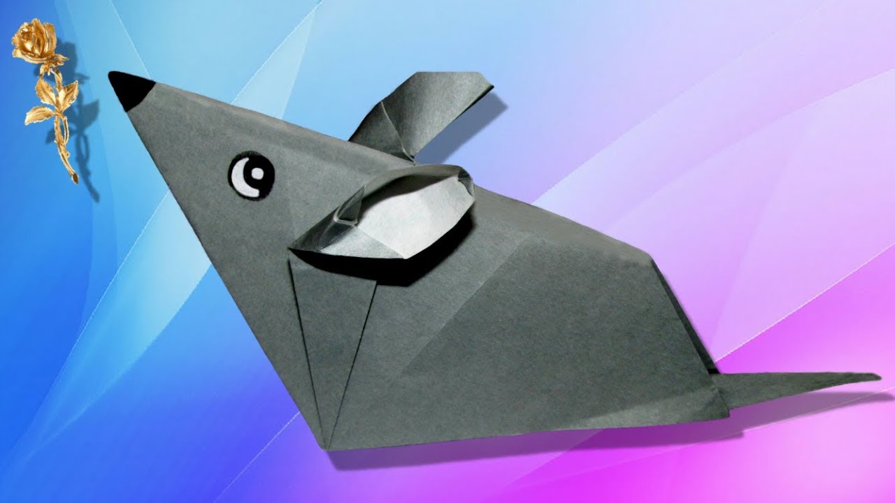 Origami facile 🐭 Souris 🐀 YouTube