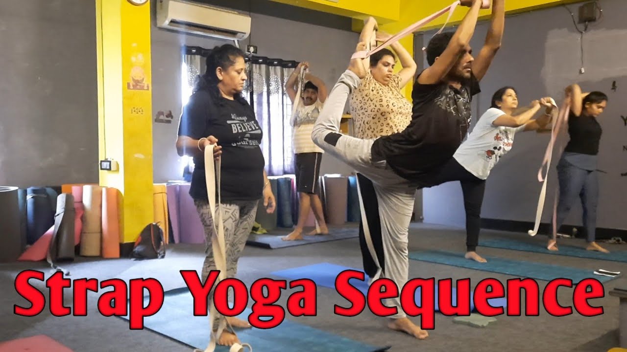 Strap Yoga Sequence|| Belt yoga Flow|| Yoga With Strap 🧘