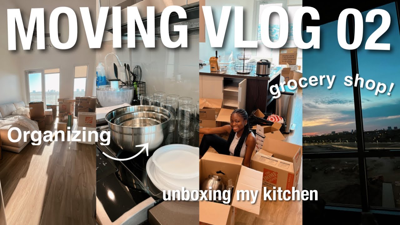 Curated visual reference: Fresh Look at Moving Vlog 02 Kitchen Organization Assembling Furniture Grocery