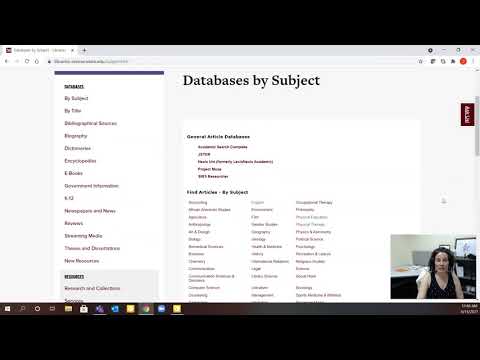 Databases by Subject