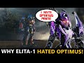 Why elita1 was the one autobot who hated optimus prime the most in the movies explained
