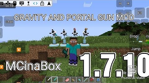 Gravity and Portal guns mod showcase mcinabox 1.7.10