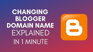 How To Change Blogger Domain Name (2025)