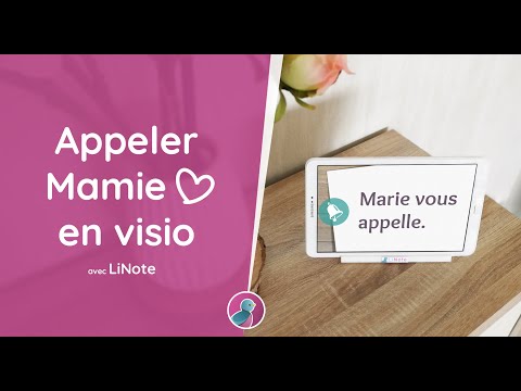 Appeler mamie en visio avec LiNote, c'est facile !