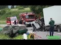 [PKW CONTRA LKW] - Tödlicher Verkehrsunfall - Rettungshubschrauber im Einsatz | Waldenbuch