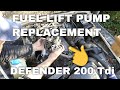 HOW TO replace a bent fuel lift pump | Defender 200 Tdi