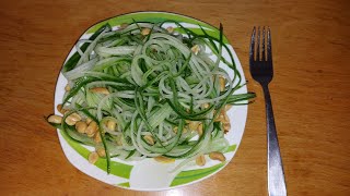 How make cucumber spaghetti.