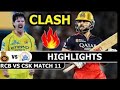 Royal Challengers Bengaluru Vs Chennai Super Kings IPL 11th Match Highlights 2026 | RCB Vs CSK