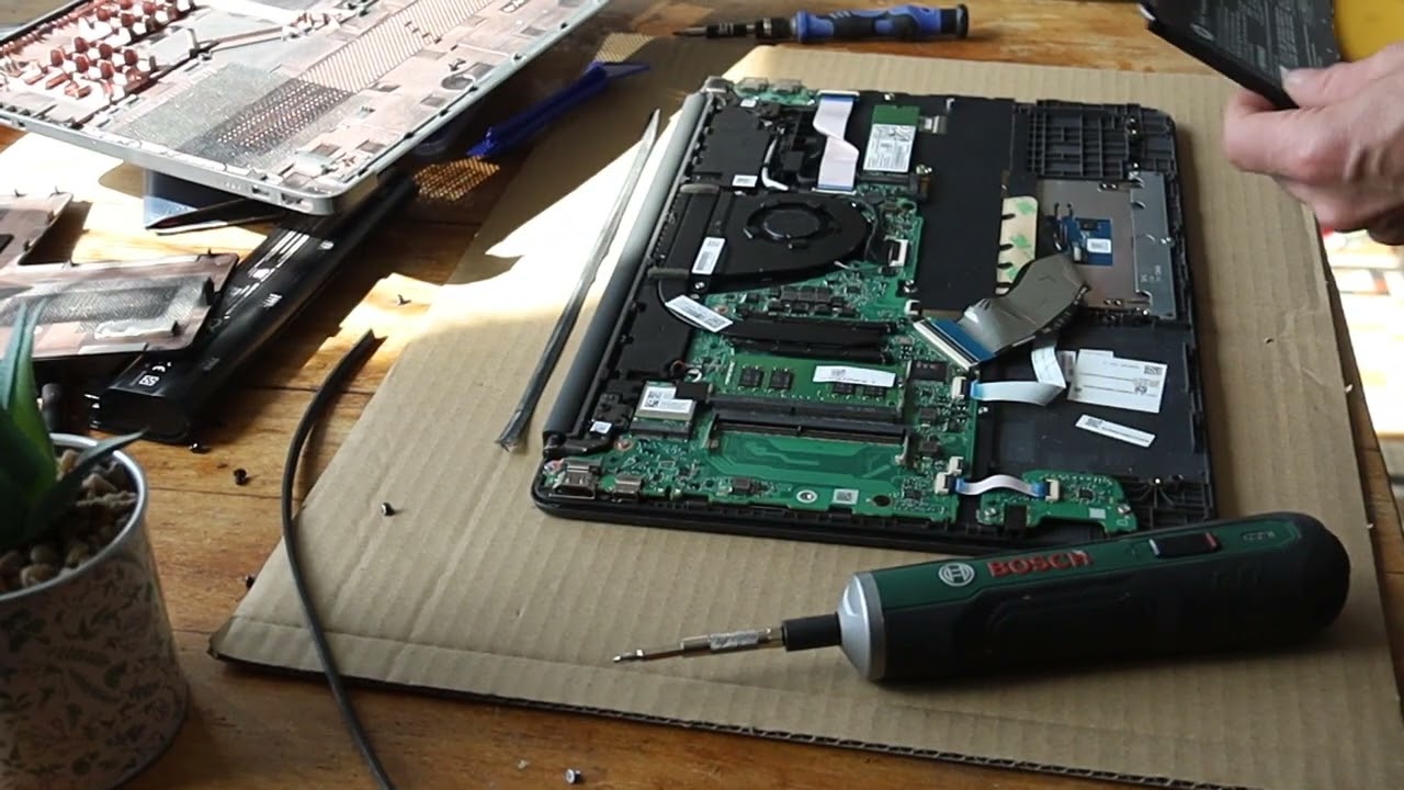HP 15S-EQ series battery replacement | Disassembly | Opening - YouTube