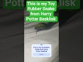 This is my Toy Rubber Snake from Harry Potter Basklisk