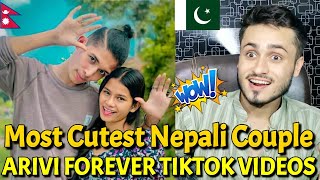 Pakistani Reaction On Nepali Beautiful Couple ARIVI FOREVER TIKTOK VIDEOS | Rk ReActions