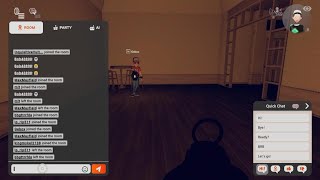 Playing im starving in rec room with gebox and noor