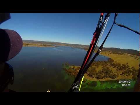 paragliding SIV in Australia QLD at Leslie dam