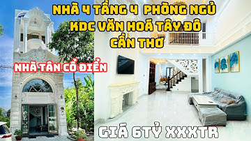 Bán Nhà Cần Thơ - Nhà Khu Dân Cư Văn Hoá Tây Đô - Nhà 4 Phòng Ngủ Siêu Rộng - Cái Răng Cần Thơ
