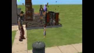The Sims Bon Voyage Danny's teaching Judie how to walk