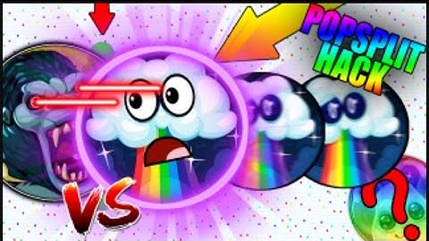 BLOB NEW POPSPLIT,AMAZING ATOMIC POP, BIGGEST DOUBLE CANNON SPLIT EVER (AGAR.IO)