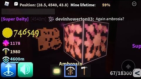 Finding my 4th Ambrosia Azure Mines