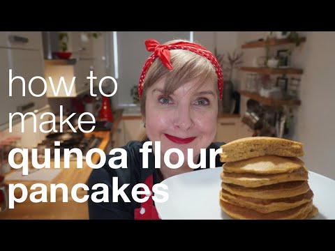 How to make Quinoa Flour Pancakes almond milk Gluten-free