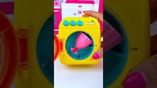 Miniature Frozen Elsa Disney Princess &amp; Washing Machine Toy,  Satisfying ASMR Unboxing #shorts