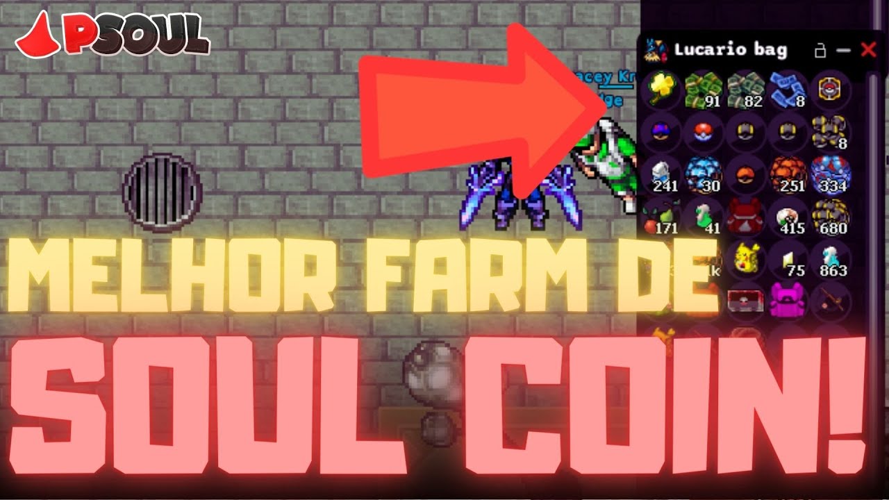 THE BEST! FARMANDO SOUL COIN E TREVO!!! PSOUL, POKETIBIA MOBILE 2023!