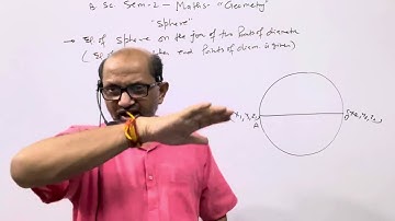 B.SC.SEM-2,Maths;||Geometry,Cone)|| Equation of sphere when end points of diameter is given.BY-ATMA