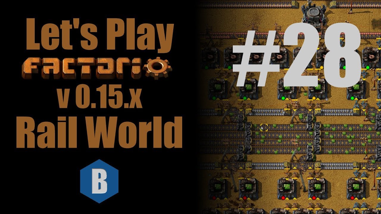 Let S Play Factorio Rail World Expanding Green Circuits Part 28