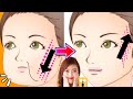 FACE LIFTING MASSAGE For Jowls & Laugh Lines! (Nasolabial Fold)