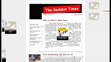 Microsoft Publisher Newsletter Project Video 2