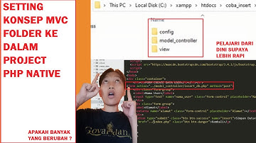 Setting konsep MVC folder ke dalam php native