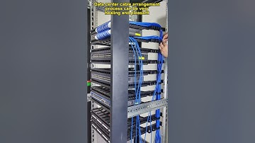 The perfect solution  to hide the cables in the side area of the network cabinet.