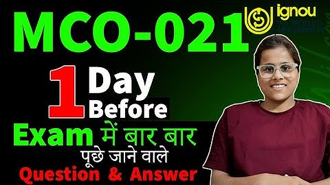 MCO-021 Important Question With Answer 100% question COME In EXAM. MCO-021 IMPORTANT QUESTION