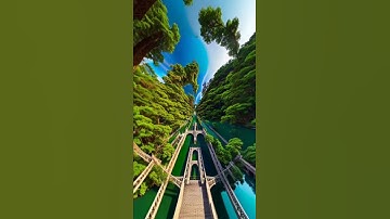 Bridges Unveiled: AI Infinite Zoom Illustration Showcasing Architectural Wonders 🌉✨