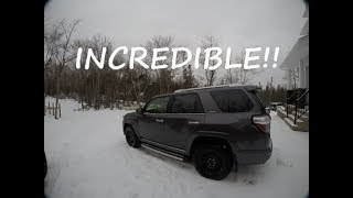 Testing my 2019 4runner limited and bridgestone blizzak in snow for
the first time.