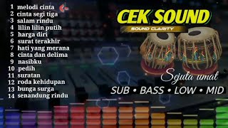 ALBUM CEK SOUND NONSTOP🎙DANGDUT KOPLO MANTAP🎼MUSIK CĹARITY BASS GLER